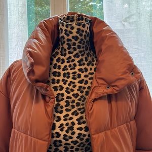 NVLT Faux leather puffer sz S